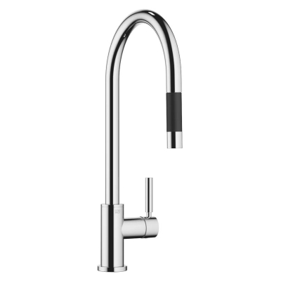 Dornbracht Tara pull-down single lever mixer with shower function, high pressure, chrome, 33870888-00