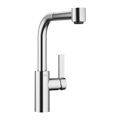 Dornbracht Elio väljatõmmatav ühe hoovaga dušisegisti, kõrgsurve, harjatud kroom, 33870790-93