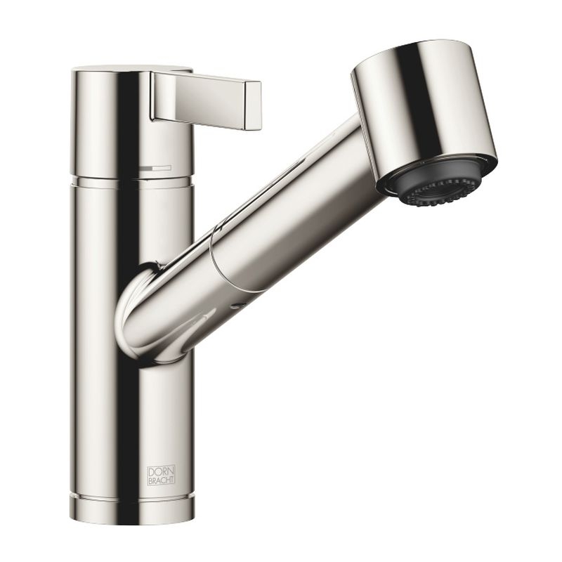 Dornbracht Eno pull-out single lever mixer with shower function, high pressure, platinum, 33870760-08