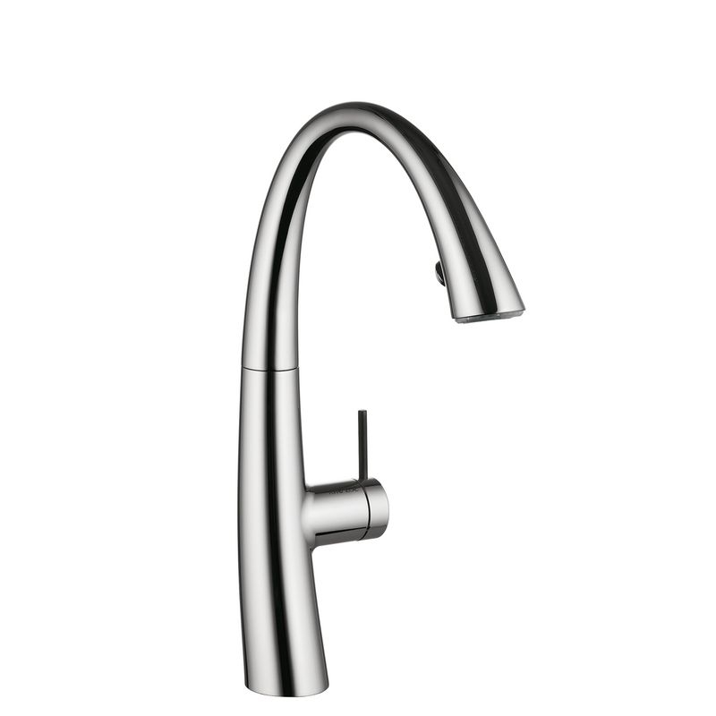 KWC Zoe 2, single lever mixer chrome, high pressure hose shower, 5022197