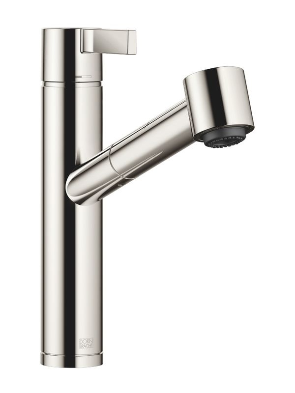 Dornbracht Eno pull-out single lever mixer with shower function, high pressure, platinum, 33875760-08