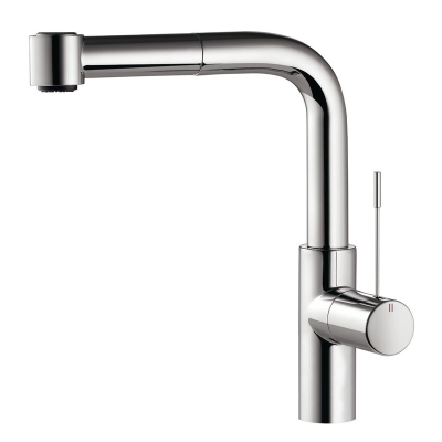 KWC Ono 5, single lever mixer chrome, high pressure hose shower, 5022302