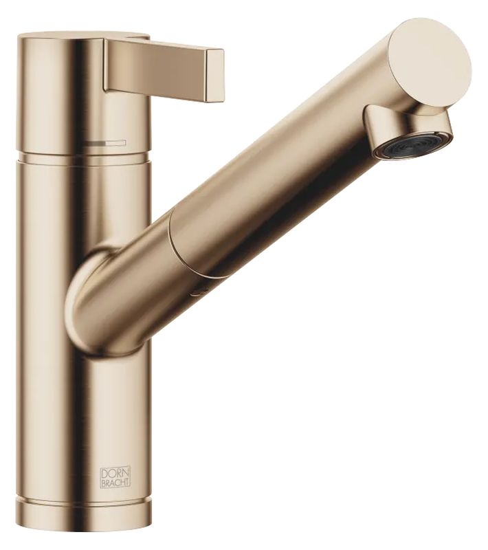 Dornbracht Eno Pull-Out single lever mixer, with pull-out spout, high pressure, brushed champagne, 33840760-46