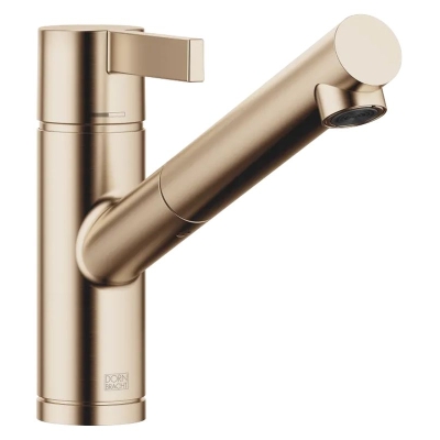 Dornbracht Eno Pull-Out single lever mixer, with pull-out spout, high pressure, brushed champagne, 33840760-46