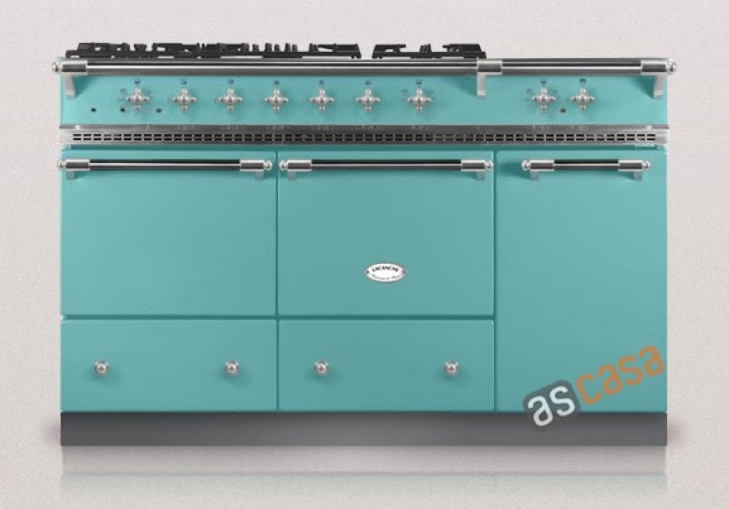 Lacanche Cluny 1400 D Classic, cooking station, 140.5 cm, color coral blue, with 5 year guarantee!