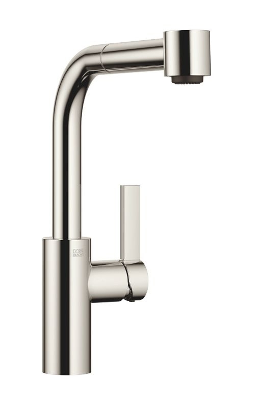 Dornbracht Elio pull-out single lever mixer with shower function, high pressure, platinum, 33870790-08