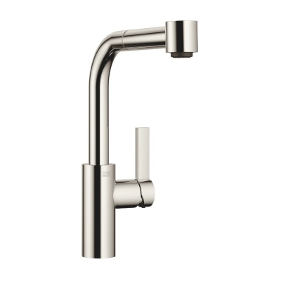Dornbracht Elio pull-out single lever mixer with shower function, high pressure, platinum, 33870790-08