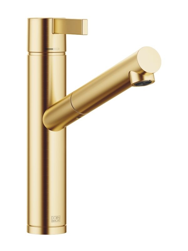 Dornbracht Eno Pull-Out single lever mixer, with pull-out spout, high pressure, brushed brass, 33845760-28