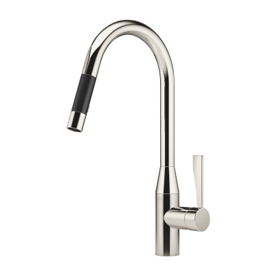 Dornbracht Sync pull-down single lever mixer with shower function, high pressure, platinum, 33870895-08