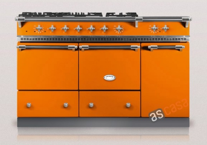 Lacanche Cluny 1400 D Classic, cooking station, 140.5 cm, color tangerine, with 5 year guarantee!