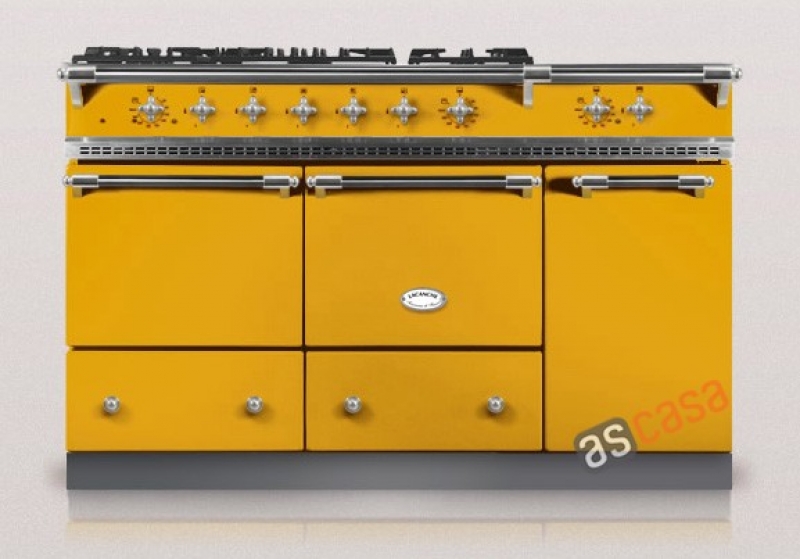 Lacanche Cluny 1400 D Classic, cooking station, 140.5 cm, color Provence Yellow, with 5 year guarantee!