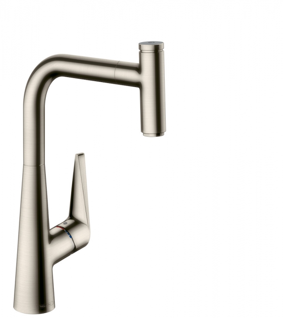 hansgrohe Talis Select S 360, отделка из нержавеющей стали, высокое давление, 5026117