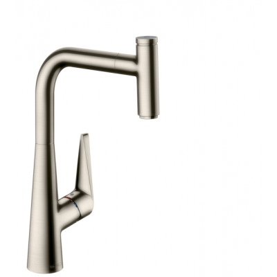 hansgrohe Talis Select S 360, отделка из нержавеющей стали, высокое давление, 5026117