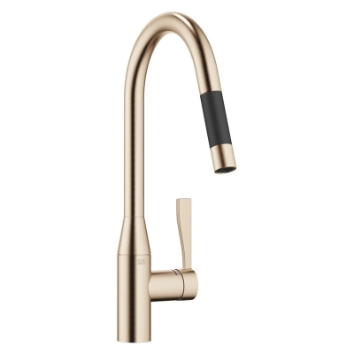 Dornbracht Sync allatõmmatav ühe hoova segisti dušifunktsiooniga, kõrgsurve, harjatud šampanja, 33870895-46