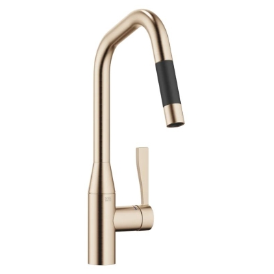 Dornbracht Sync allatõmmatav ühe hoova segisti dušifunktsiooniga, kõrgsurve, harjatud šampanja, 33875895-46