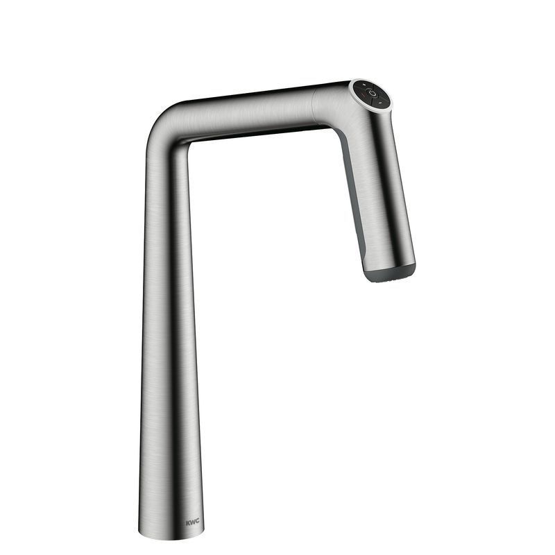 KWC Kio IntelligentControl, single lever mixer with stainless steel finish, high-pressure hose shower, 5022276