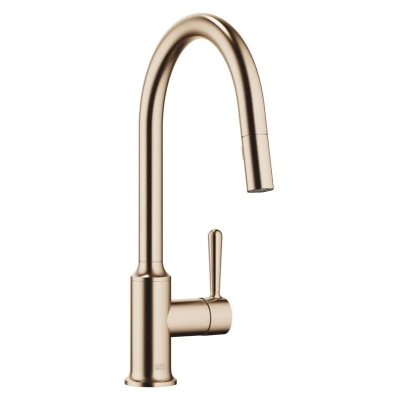 Dornbracht VAIA allatõmmatav ühe hoova segisti dušifunktsiooniga, kõrgsurve, harjatud šampanja, 33870809-46