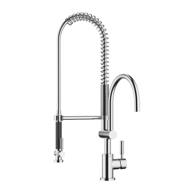 Dornbracht Tara Classic ühe hoovaga segisti pendeldušiga, kõrgsurve, harjatud kroom, 33880888-93