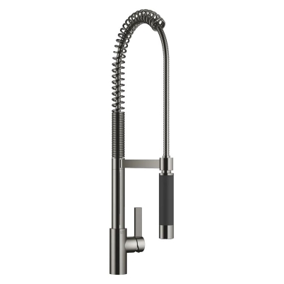 Dornbracht Tara Ultra single lever mixer professional, high pressure, dark chrome, 33860875-19