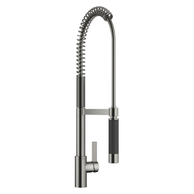 Dornbracht Tara Ultra single lever mixer professional, high pressure, dark platinum brushed, 33860875-99