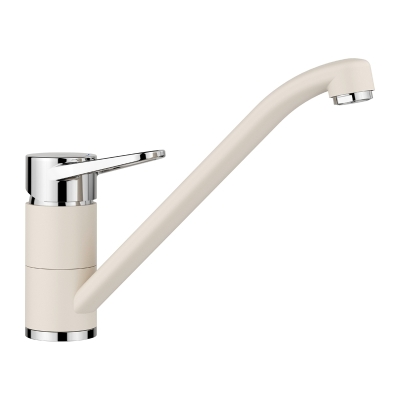 Blanco Wega II, high-pressure fixed spout, Silgranit look soft white-chrome, 526980