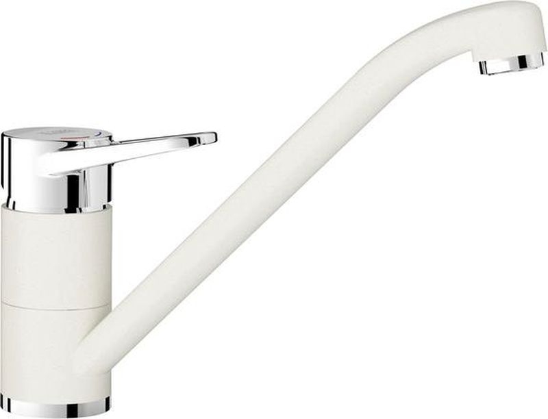 Blanco Wega II, high-pressure fixed spout, Silgranit look silgranit white-chrome, 526408