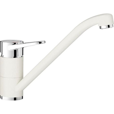 Blanco Wega II, high-pressure fixed spout, Silgranit look silgranit white-chrome, 526408