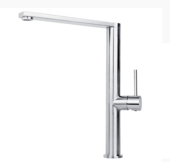 Reginox Kelso single lever mixer, fixed spout high pressure, brushed stainless steel, R34590