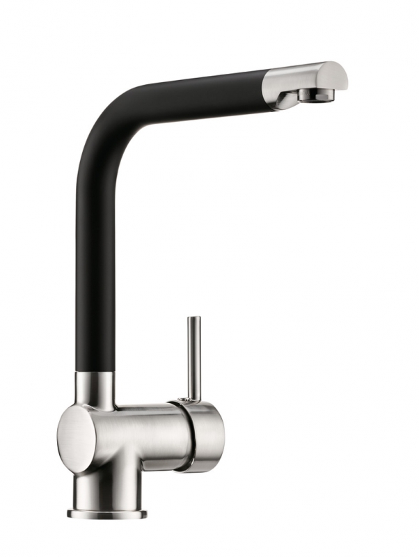 Linea Drive 1S fixed spout high pressure stainless steel/black, 5011089