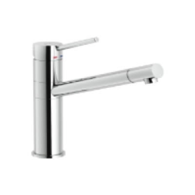 Systemceram KeraDomo SNOW, single lever mixer, high pressure, 10372, color stainless steel