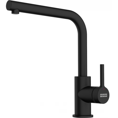 Franke Lina L single lever mixer, high pressure fixed spout, Black Matt, 115.0693.393