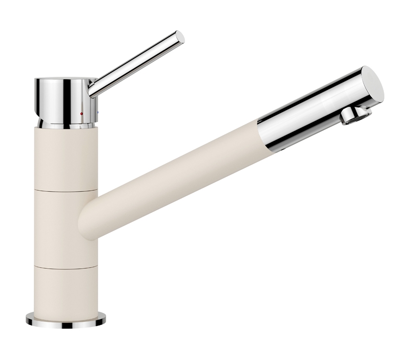 Blanco Kano Silgranit look, soft white/chrome, 526951