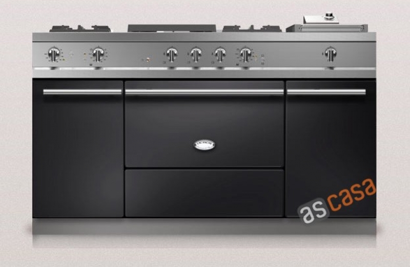 Lacanche Fontenay Modern, cooking station, 150.5 cm, color black, with 5 year guarantee!