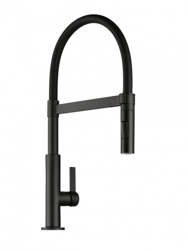 LINEA Drive 6, single lever mixer tap black matt, high pressure, 5011094