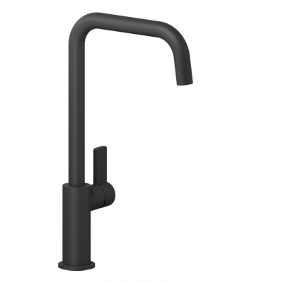 Reginox Pearl Total Black single lever mixer, fixed spout high pressure, R32800