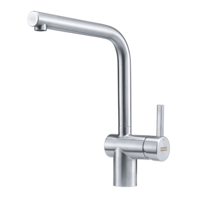 Смеситель Franke Neo однорычажный, фиксированный излив высокого давления, нержавеющая сталь, 115.0521.435