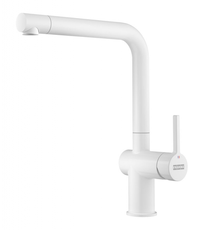 Franke Active L single lever mixer, high pressure fixed spout, white matt, 115.0653.372