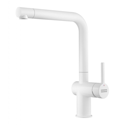 Franke Active L single lever mixer, high pressure fixed spout, white matt, 115.0653.372