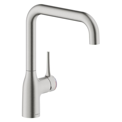 Systemceram KeraDomo MANIA, single lever mixer, high pressure, 10347, color stainless steel finish