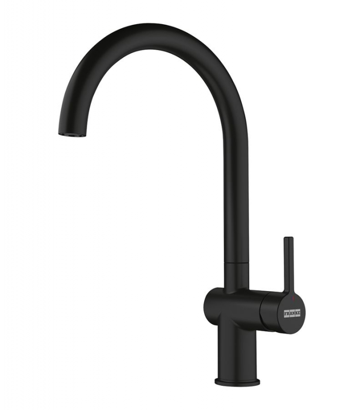 Franke Active J single lever mixer, high pressure fixed spout, black matt, 115.0653.398