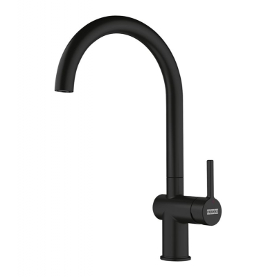Franke Active J single lever mixer, high pressure fixed spout, black matt, 115.0653.398