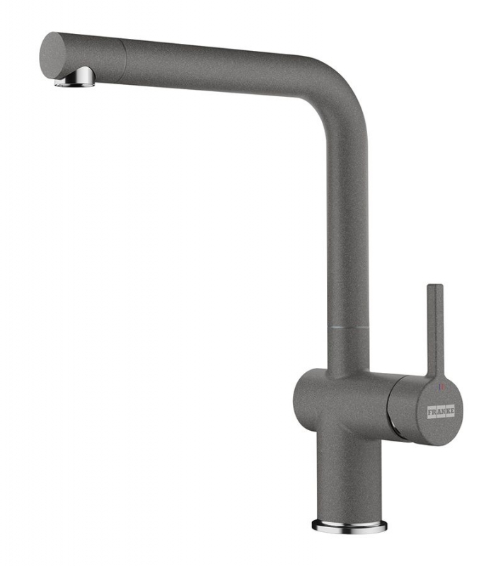 Franke Active L single lever mixer, high pressure fixed spout, stone gray, 115.0653.374