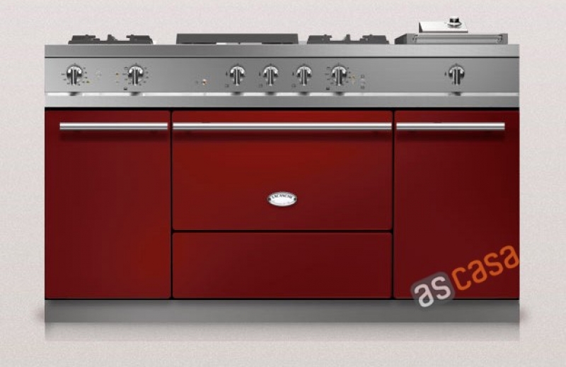 Lacanche Fontenay Modern, cooking station, 150.5 cm, color burgundy, with 5 year guarantee!