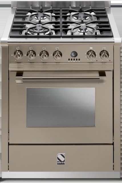 Steel Ascot 70, range cooker, 70 cm, Combisteam, color Sabbia, A7F-4SA, with 5 year guarantee!