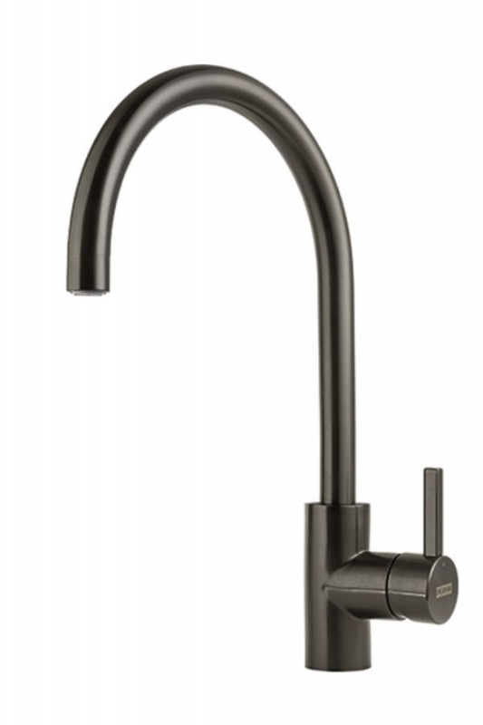 Franke Eos Neo single lever mixer, high pressure fixed spout, stainless steel anthracite, 115.0628.253