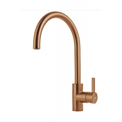 Franke Eos Neo single lever mixer, high pressure fixed spout, copper stainless steel, 115.0628.251