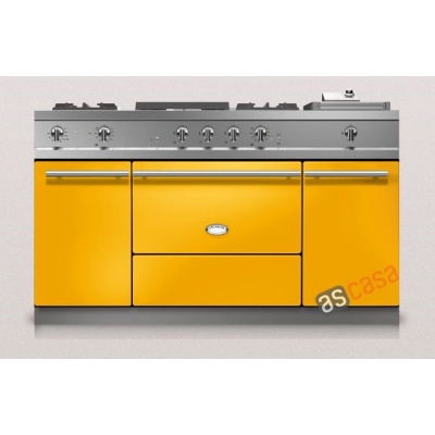 Lacanche Fontenay Modern, cooking station, 150.5 cm, color Provence Yellow, with 5 year guarantee!