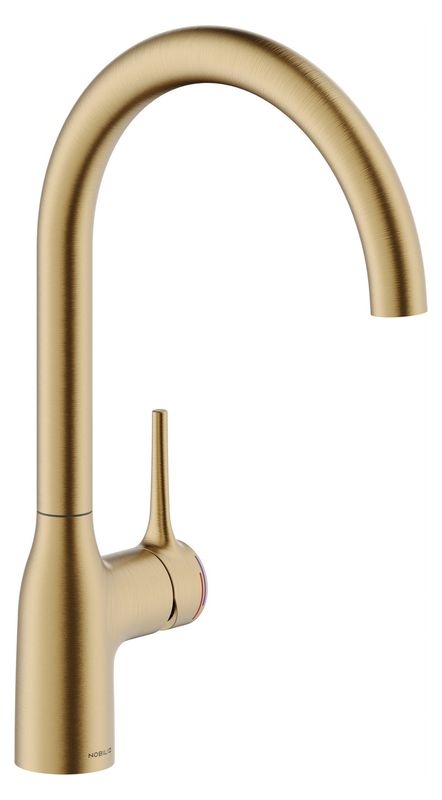 Systemceram KeraDomo MANIA SOFT, single lever mixer, high pressure, 10448, color matt gold