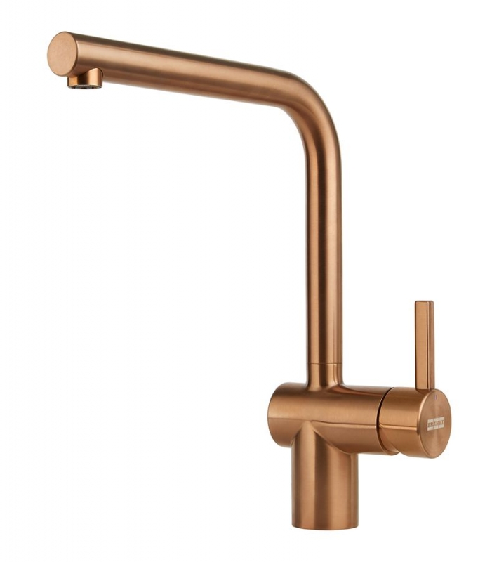 Franke Neo single lever mixer, high pressure fixed spout, copper stainless steel, 115.0628.204