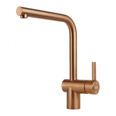 Franke Neo single lever mixer, high pressure fixed spout, copper stainless steel, 115.0628.204